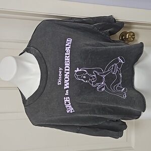 Disney Alice in wonderland cotton crop top